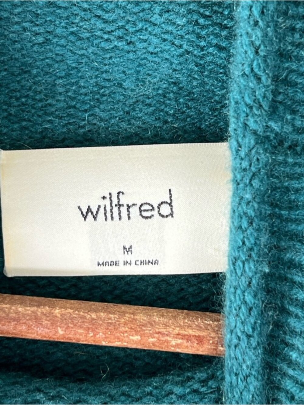 Aritzia Wilfred Luxe Cashmere Cyprie Sweater In Deep Pandora Green Size Medium - Picture 10 of 14